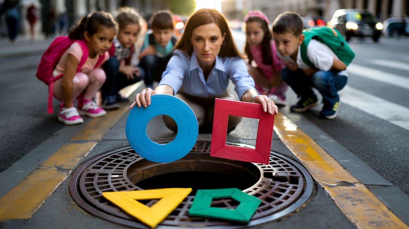 Laura Gómez, profesora: «Las tapas de las alcantarillas son redondas porque es la única figura que no puede hundirse dentro de sí misma»