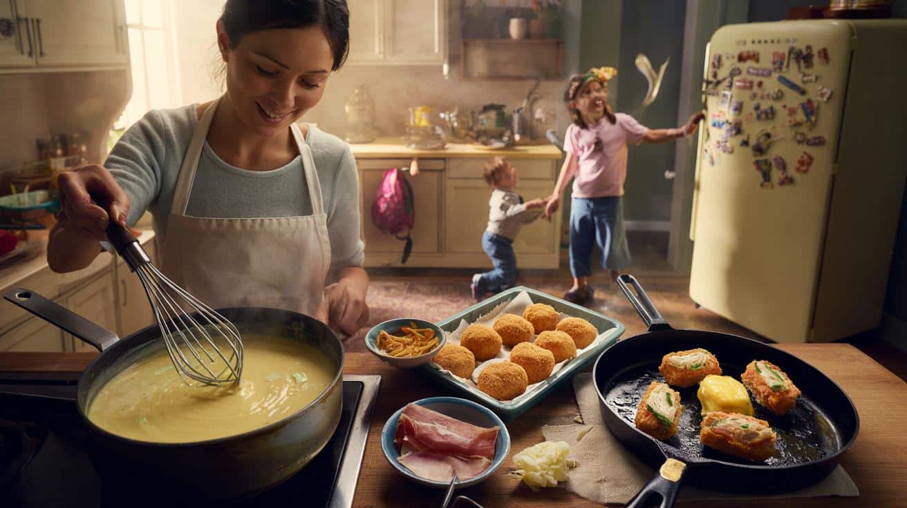 Lourdes Álvarez, madre de 11 hijos: "Para hacer unas croquetas de jamón serrano y de pollo le pongo a la bechamel una cebolla tierna y un trozo de mantequilla"